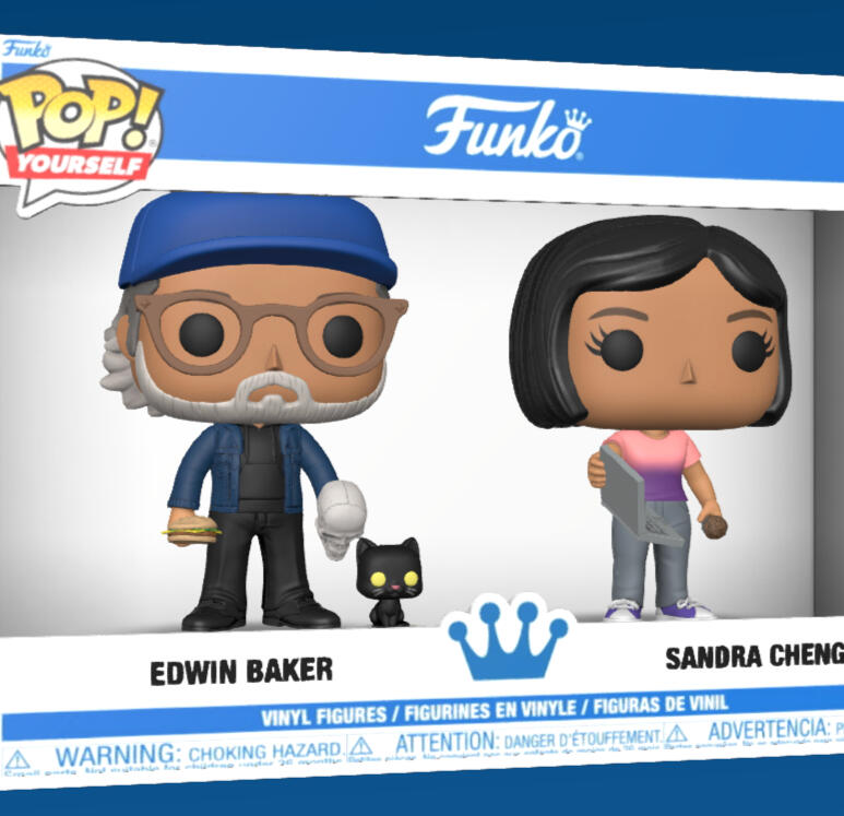 Me, a cupcake, my computer, my Boyfriend, and our cat